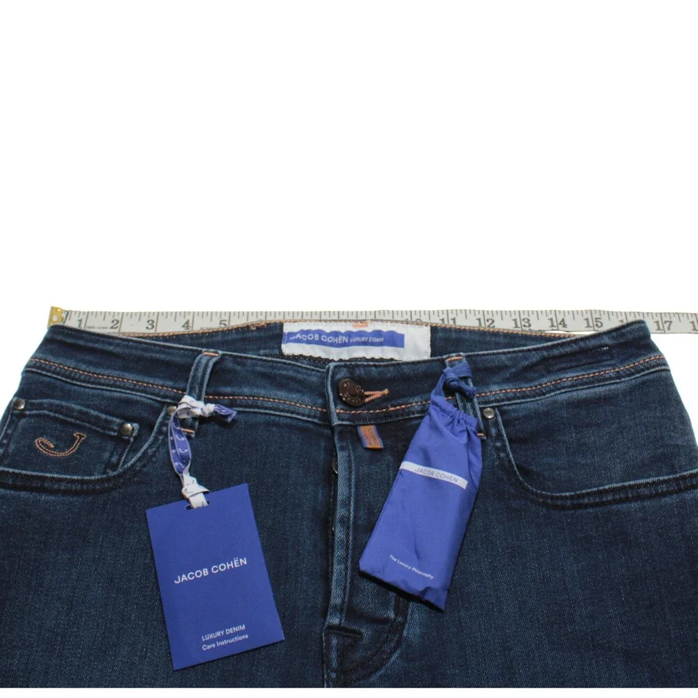 Jacob Cohen NWT Five Pocket Denim Jeans Size 32 US Bard in Blue Cotton Blend